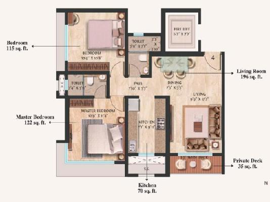 2 BHK Flat In Modirealty Vatvriksh For Sale  In Goregaon West