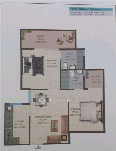 2 BHK Flat In Conscient Habitat Residences For Sale  In  Sector 78, Faridabad