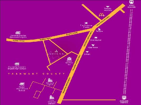 1 BHK Flat In Mansarovar Ariana For Sale  In Yashwant County, Opp. Dmart, Near Westin Hotel, Bhabola, Husaini Colony, Vasai West, Vasai-virar, Sandor, Maharashtra 401202