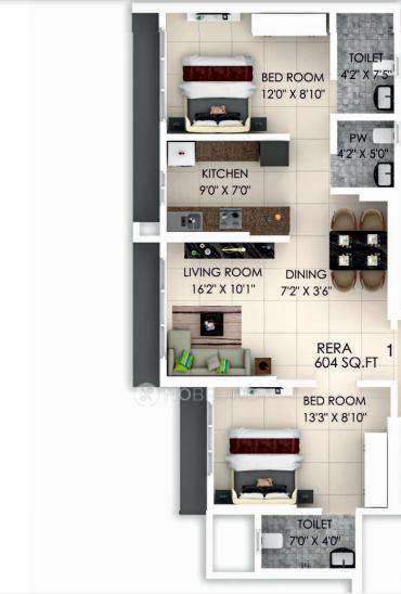 2 BHK Flat In Dimples Westwood For Sale  In Kandivali West