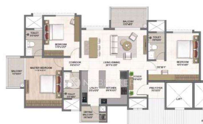 3 BHK Flat In Bricks And Milestones The Earth Scape For Sale  In Gunjur