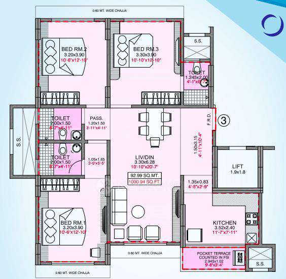 3 BHK Flat In  Integrated Kavya For Sale  In Andheri West