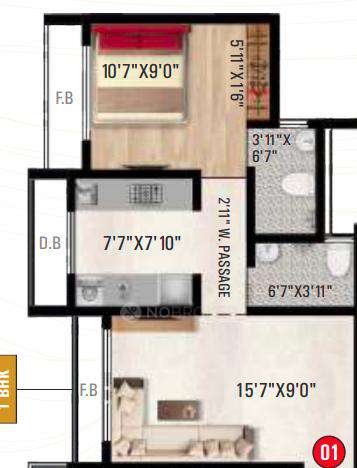 1 BHK Flat In Imperial Splendora For Sale  In Vasai East