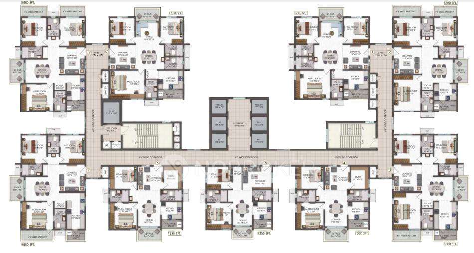 2 BHK Flat In Nyla By Team4 Life Spaces For Sale  In Miyapur