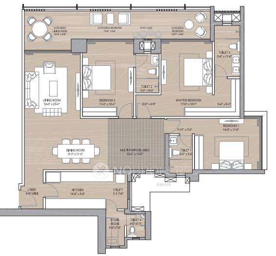 4 BHK Flat In Oberoi Sky City For Sale  In Borivali East