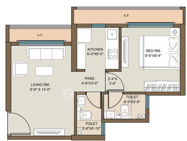 1 BHK Flat In Mayfair Virar Gardens For Sale  In Virar West, Virar, Maharashtra, India