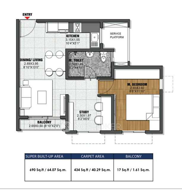 2 BHK Flat In Brigade El Dorado For Sale  In Huvinayakanahalli