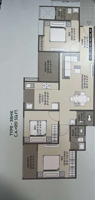 3 BHK Flat In Vision Spacio for Rent  In Dudulgaon
