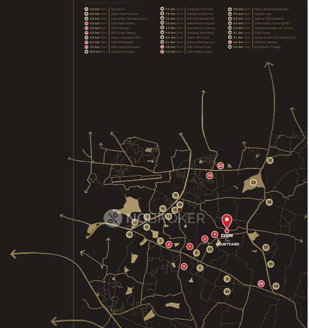 2 BHK Flat In Dsr The Courtyard For Sale  In Gunjur