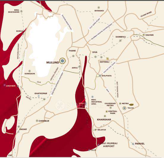 2 BHK Flat In Limited Edition Om Nandanvan For Sale  In Mulund West