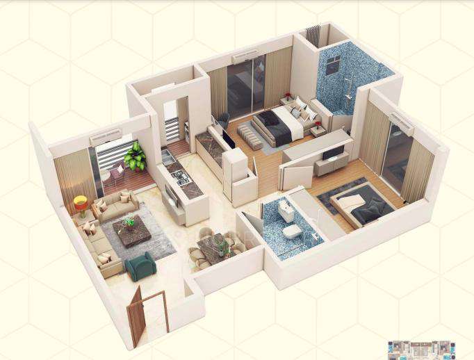 2 BHK Flat In Limited Edition Om Nandanvan For Sale  In Mulund West