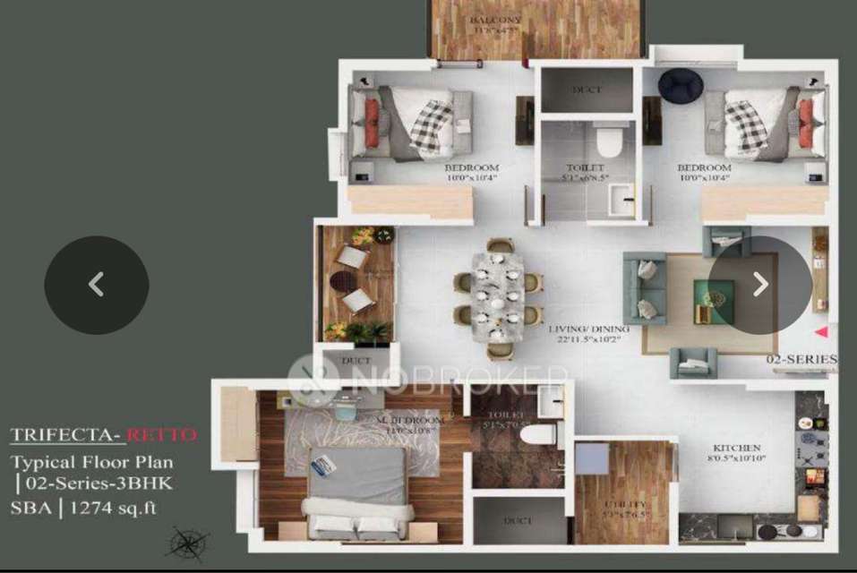 3 BHK Flat In Trifecta Retto For Sale  In Sarjapur Road