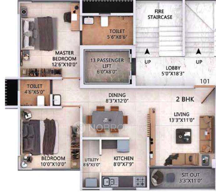 2 BHK Flat In D And T Prathamesh For Sale  In Kothrud
