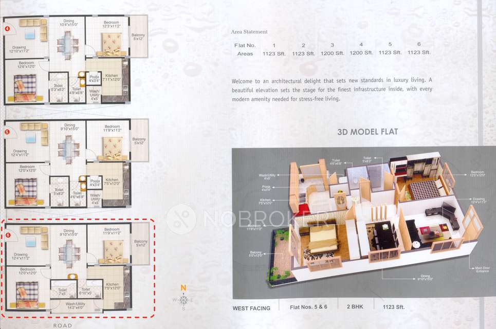 2 BHK Flat In Pearl Casa Apartments For Sale  In Papa Reddy Layout