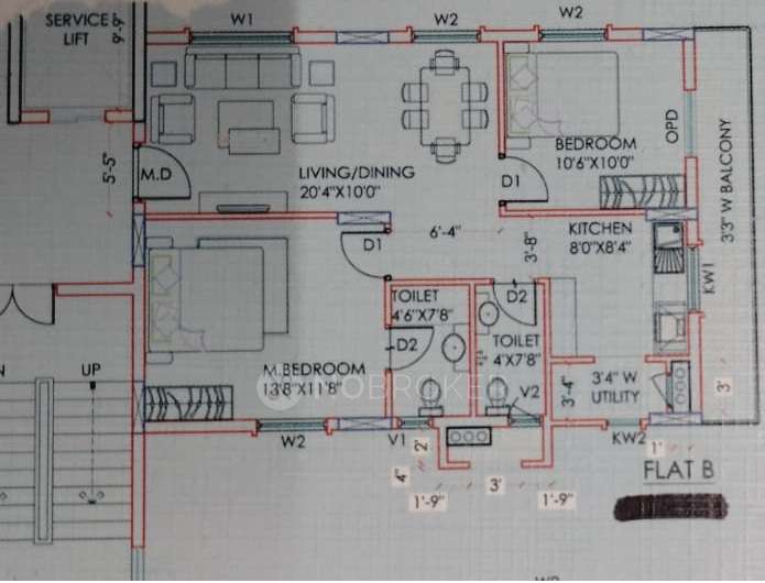2 BHK Flat In Jains Sadguru Heights, Hafeezpet For Sale  In Hafeezpet