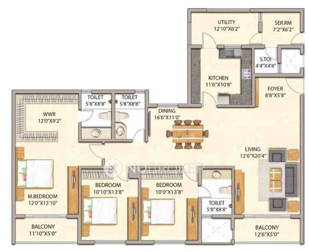3 BHK Flat In Adarsh Premia For Sale  In Banashankari