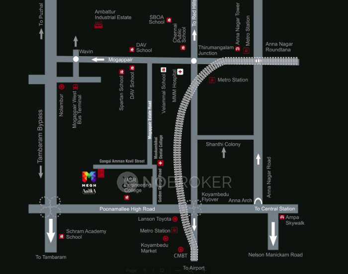 2 BHK Flat In Silversky Megh Aarika For Sale  In Nolambur