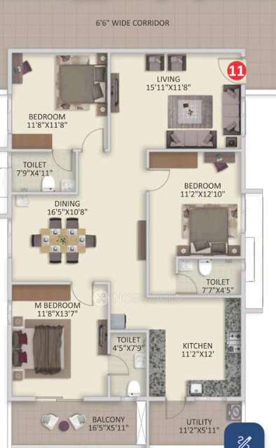 3 BHK Flat In Signature Altius For Sale  In Kollur