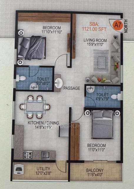 2 BHK Flat In Virtue Sree Urban Pinnacle, Sampigehalli Main Road For Sale  In Unnamed Road, Sampigehalli, Bengaluru, Karnataka 560064, India