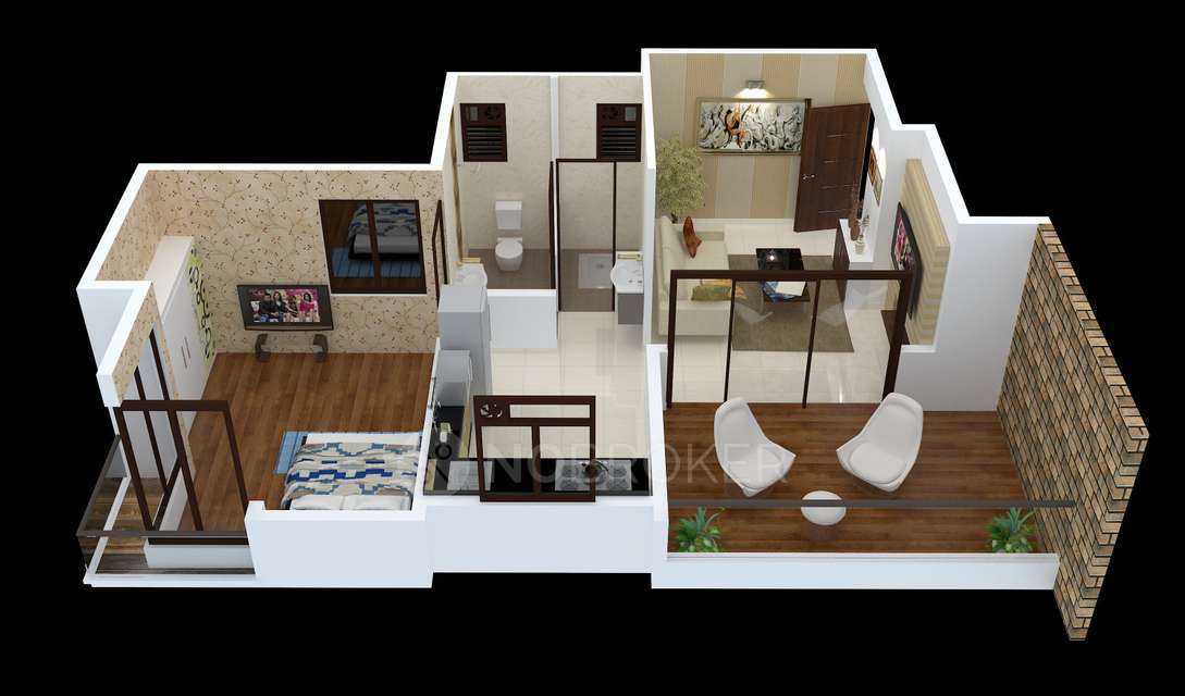 1 BHK Flat In Collina Vista, Mohammed Wadi for Rent  In Mohammed Wadi