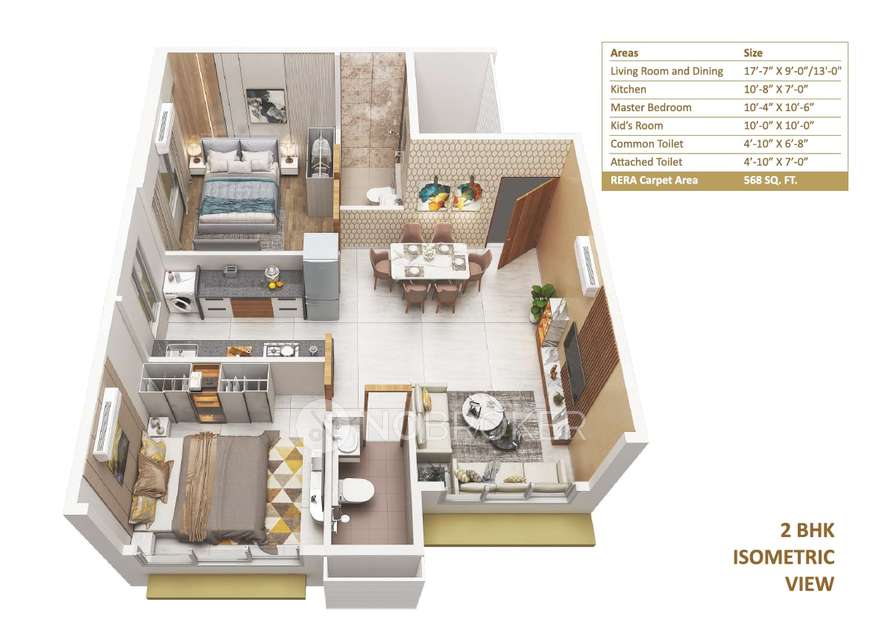 2 BHK Flat In Eternia For Sale  In Kannamwar Nagar