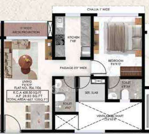 1 BHK Flat In Renucorp Vanaha For Sale  In Navi Mumbai