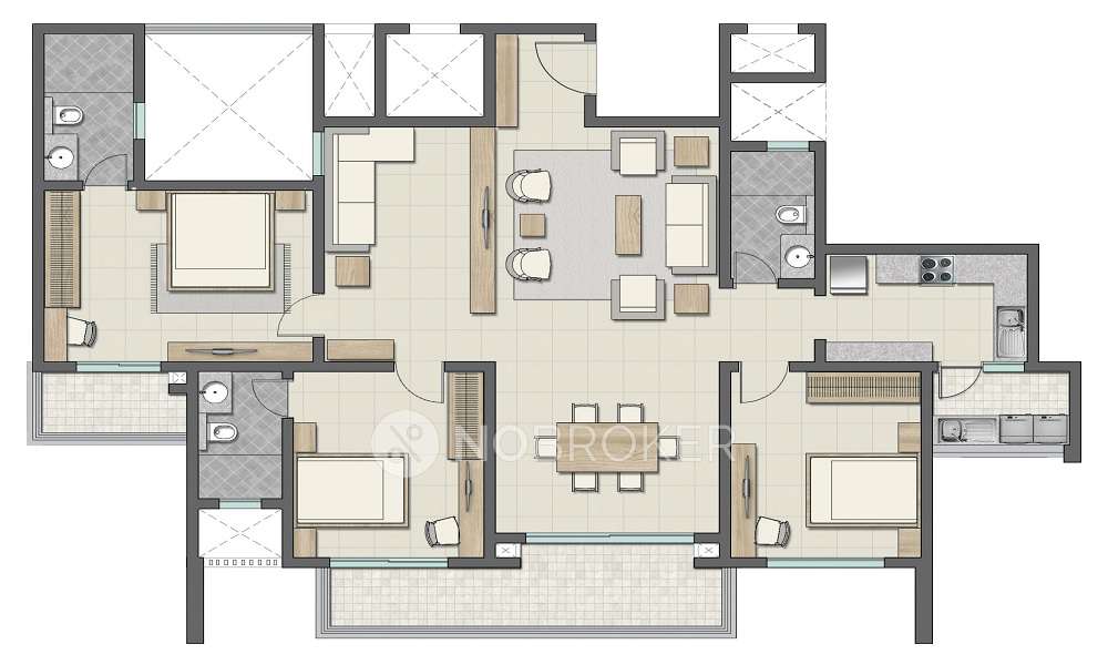 4 BHK Flat In Sobha Vista Residences,  Sector 108 For Sale  In  Sector 108
