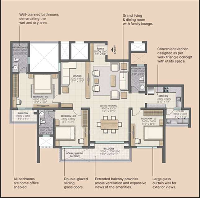 4 BHK Flat In Sobha Vista Residences,  Sector 108 For Sale  In  Sector 108