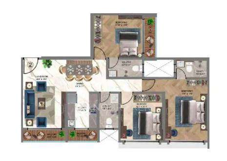 3 BHK Flat In Hs Heritage For Sale  In Mulund East