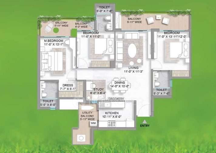 3 BHK Flat In M3m Golf Hills, Sector 79 For Sale  In Sector 79