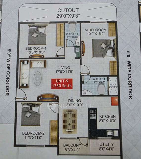 3 BHK Flat In Shivaganga Opal For Sale  In Jp Nagar 7th Phase