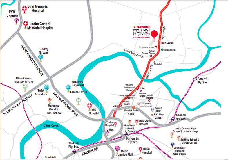 2 BHK Flat In Haware My First Home For Sale  In Kalyan