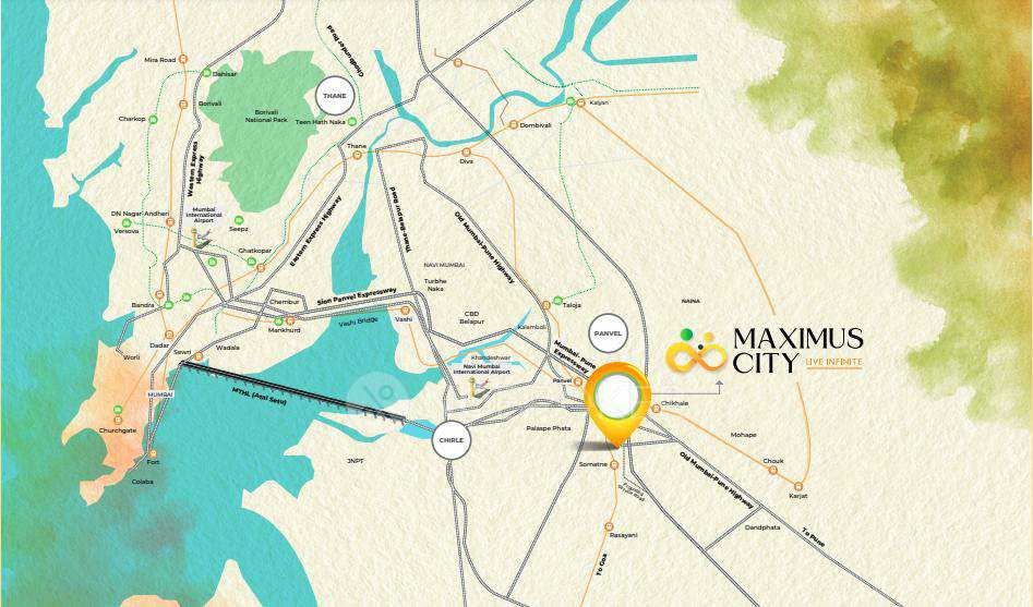 1 BHK Flat In Superb Maximus City For Sale  In Panvel