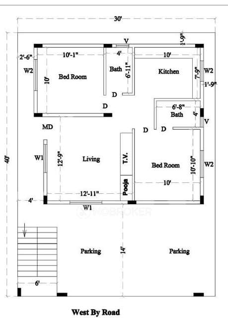 2 BHK House for Rent  In Hormavu