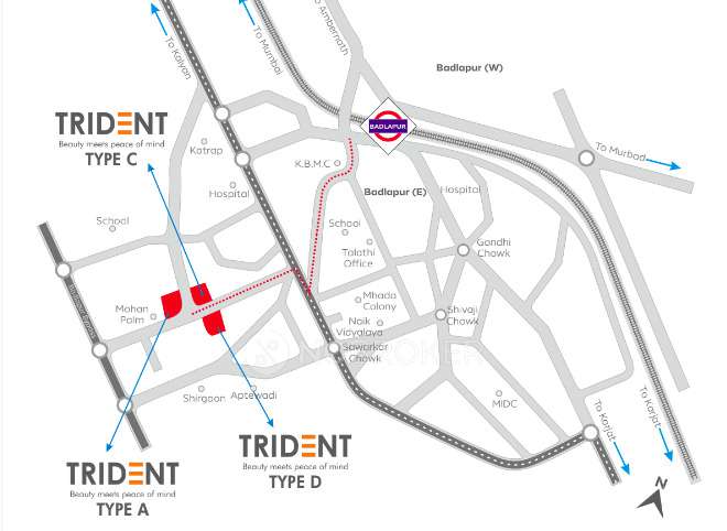 2 BHK Flat In Shri Krishna Trident Avalon For Sale  In Kalyan West