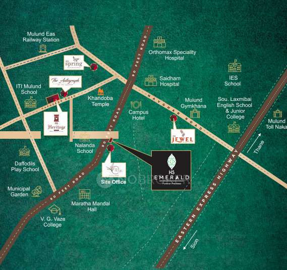 1 BHK Flat In Hs Emerald For Sale  In Mulund East