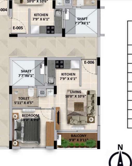 1 BHK Flat In Radiance Gardenia For Sale  In Hennur