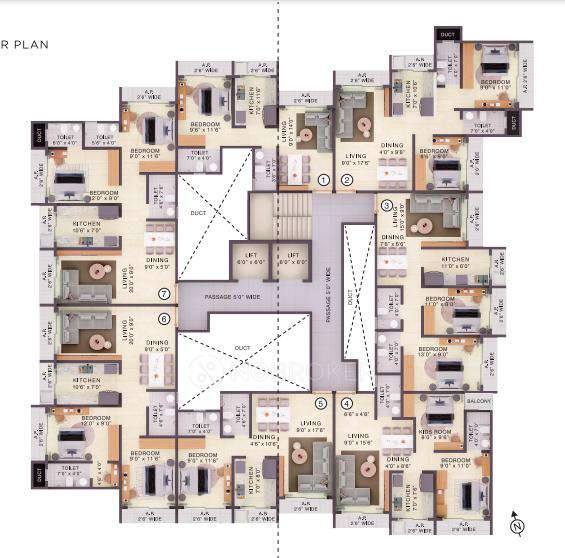 2 BHK Flat In Shantee Ekata Residency For Sale  In Vasai