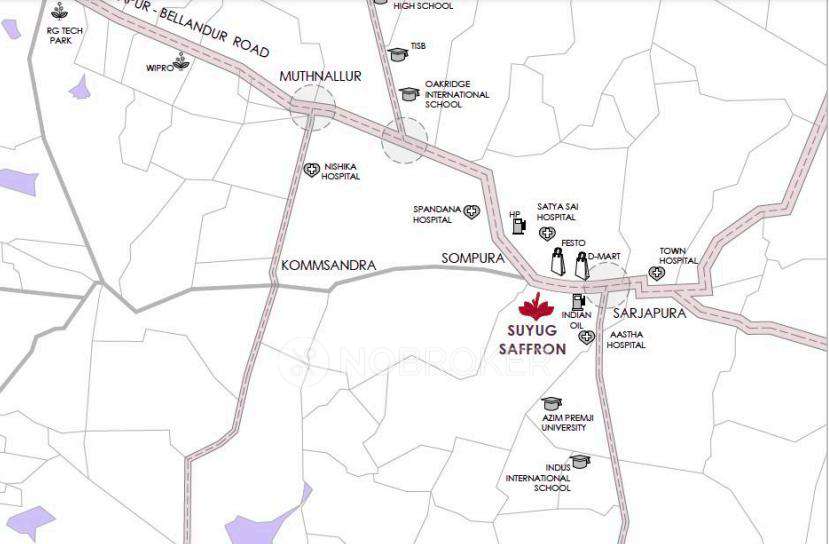 3 BHK Flat In Suyug Saffron For Sale  In Sarjapur