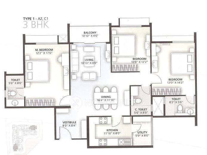 3 BHK Flat In Orchid Enclave, Krishnarajapura For Sale  In Whitefield