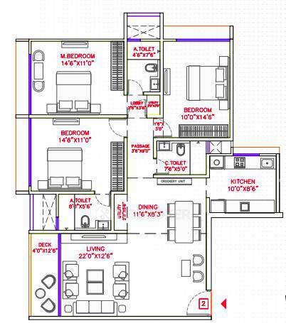 3 BHK Flat In Jet Anand Bhavan For Sale  In Vile Parle West