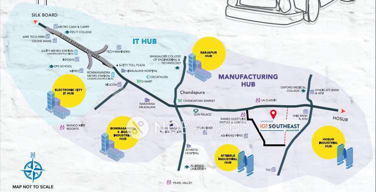 2 BHK Flat In Shriram 107 South East For Sale  In Attibele