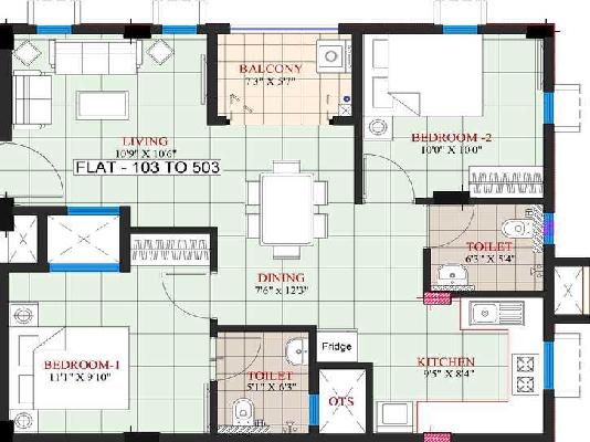 2 BHK Flat In Ramaniyam Akshayam For Sale  In K. K. Nagar