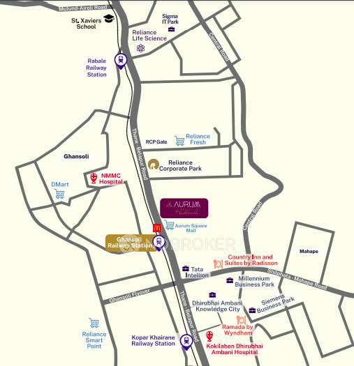 1 BHK Flat In Aurum Q Islands For Sale  In Ghansoli