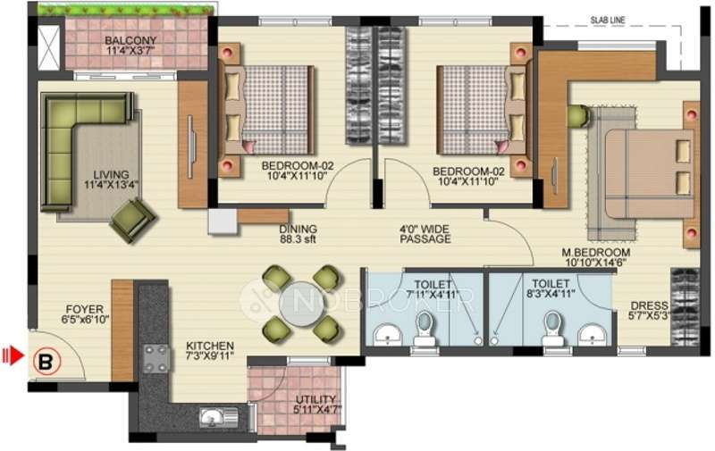 3 BHK Flat In Bren Unity For Sale  In Doddanakundi