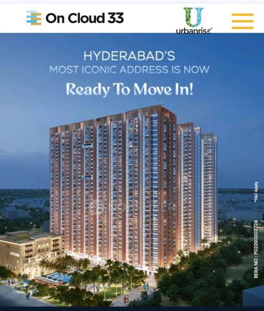 2 BHK Flat In Urbanrise On Cloud33  For Sale  In Urbanrise On Cloud 33
