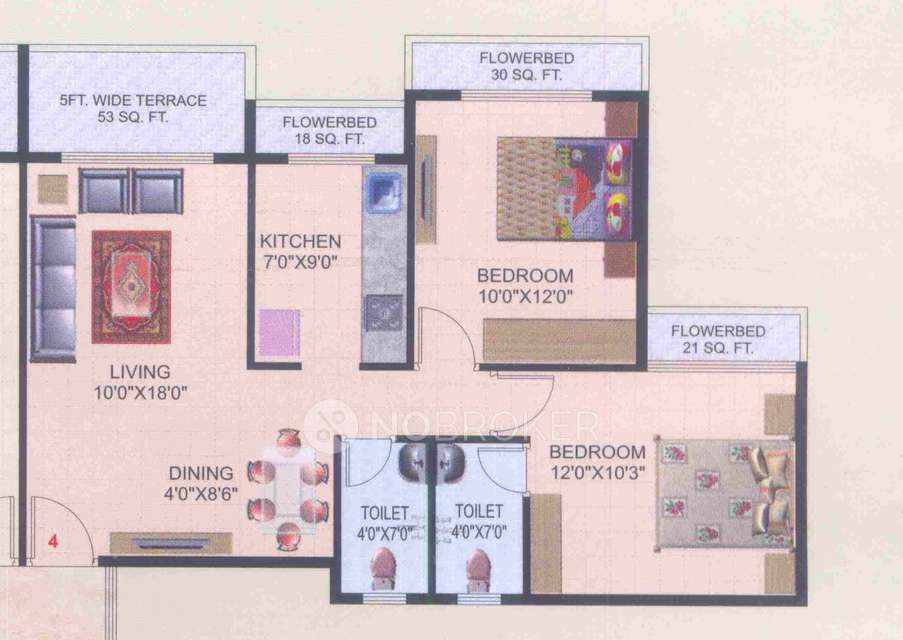 2 BHK Flat In Chamunda Dham Co-operative Housing Society Ltd For Sale  In Ulwe