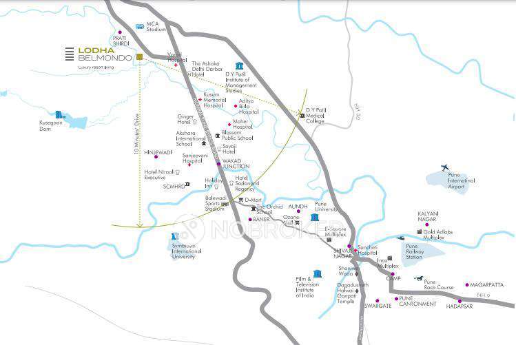 3 BHK Flat In Lodha Belmondo For Sale  In Gahunj