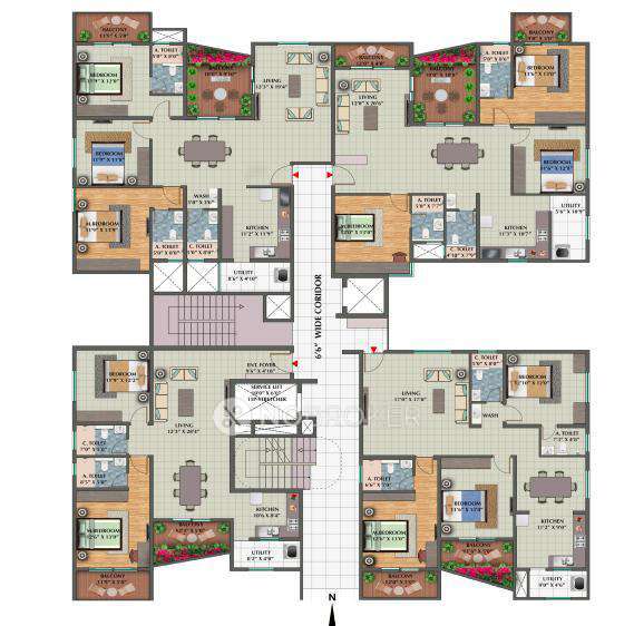 3 BHK Flat In Elegant Terraces For Sale  In Hosakerehalli