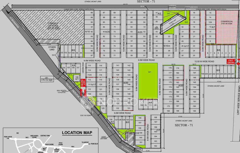 3 BHK Flat In Luxury Floors Sector 71 For Sale  In Southern Peripheral Road